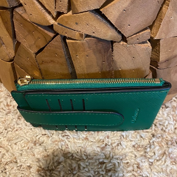 CHELMON. Green Card Wallet with RFID Protection. - Picture 5 of 8